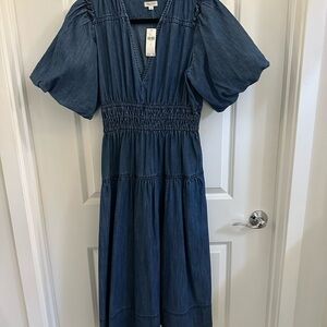 Anthropology size S Denim Midi Dress